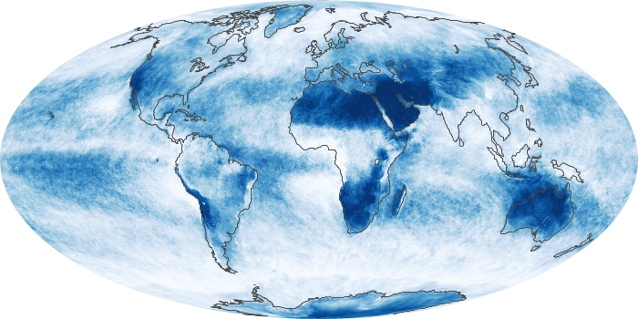 Global Map Cloud Fraction Image 80