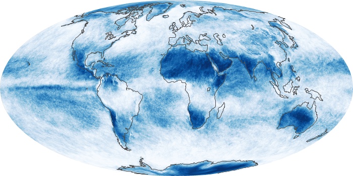 Global Map Cloud Fraction Image 85