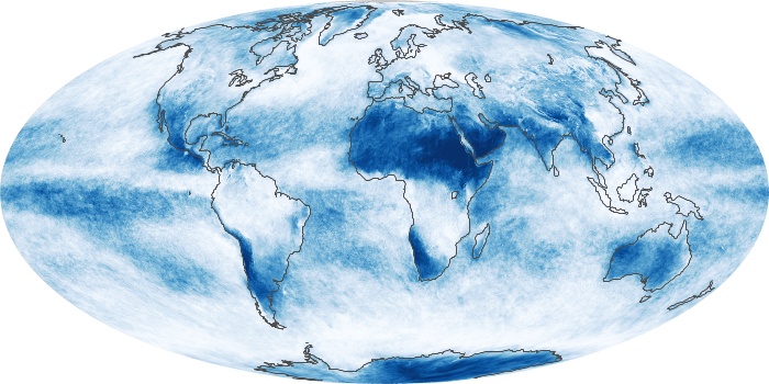 Global Map Cloud Fraction Image 95