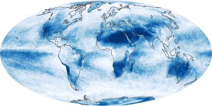 Global Map Cloud Fraction Image 105