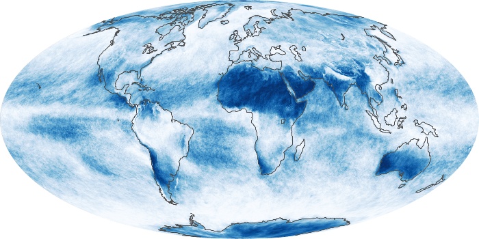 Global Map Cloud Fraction Image 91