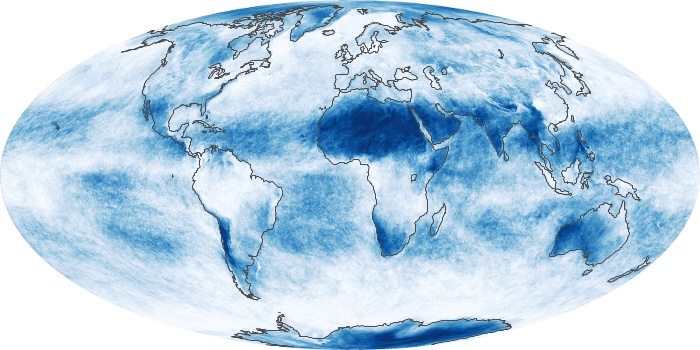 Global Map Cloud Fraction Image 92