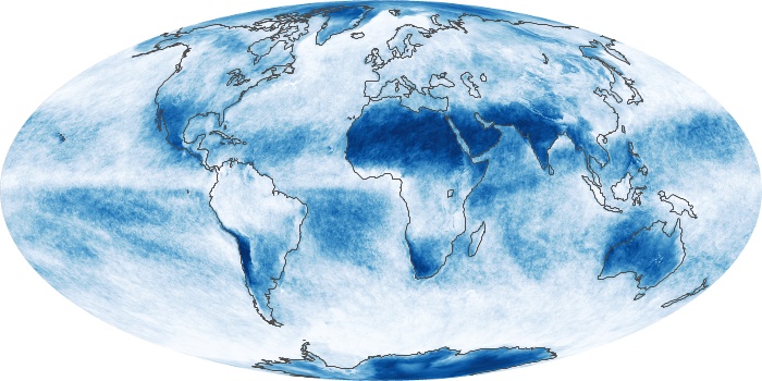 Global Map Cloud Fraction Image 122
