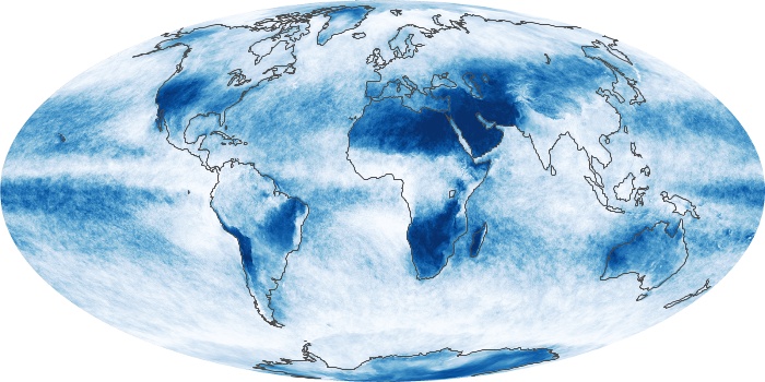 Global Map Cloud Fraction Image 128