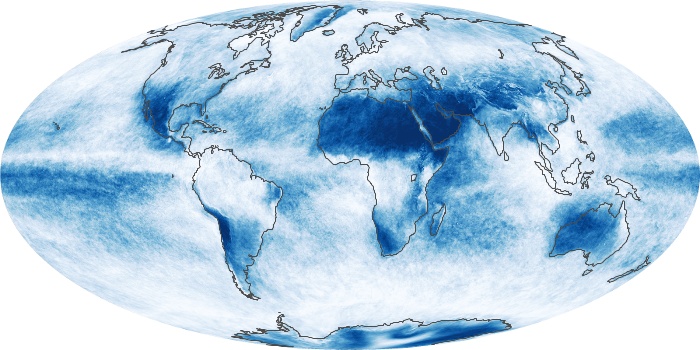 Global Map Cloud Fraction Image 101