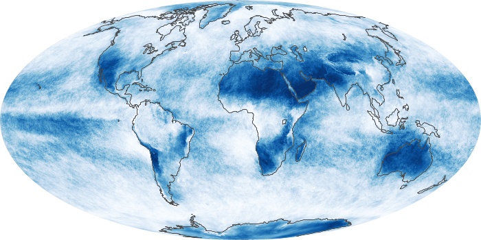 Global Map Cloud Fraction Image 153