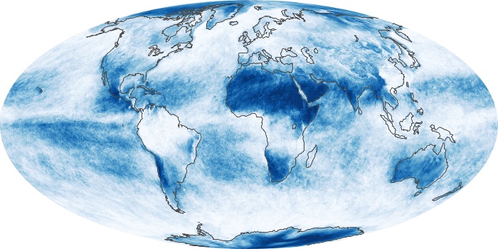 Global Map Cloud Fraction Image 128