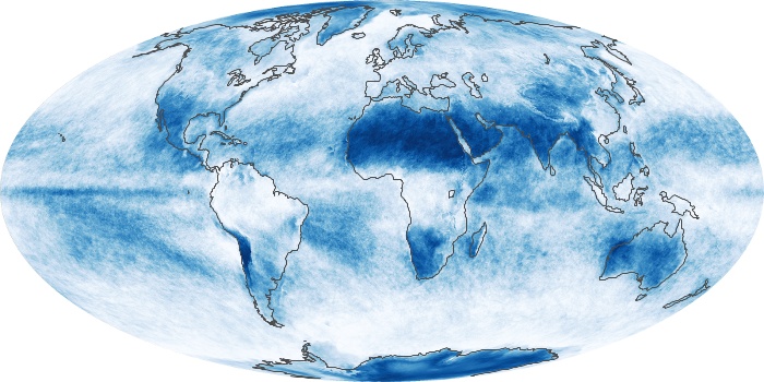 Global Map Cloud Fraction Image 158