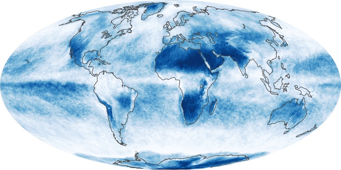 Global Map Cloud Fraction Image 160