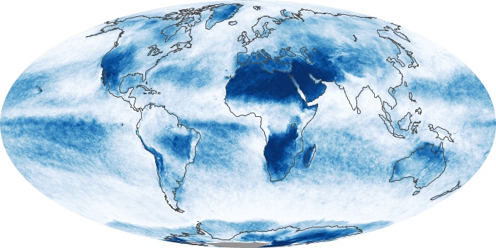 Global Map Cloud Fraction Image 132