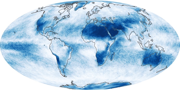 Global Map Cloud Fraction Image 136