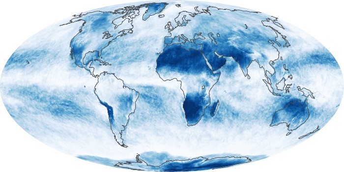 Global Map Cloud Fraction Image 155