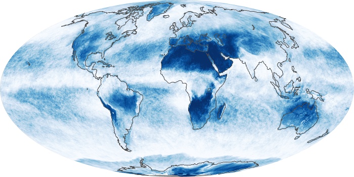 Global Map Cloud Fraction Image 157