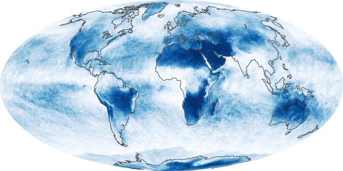 Global Map Cloud Fraction Image 158