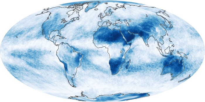 Global Map Cloud Fraction Image 160