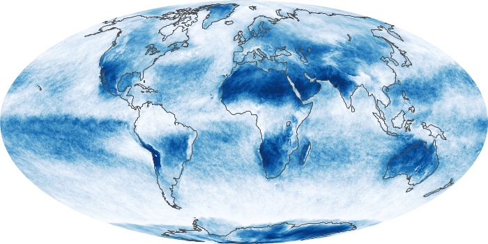 Global Map Cloud Fraction Image 191