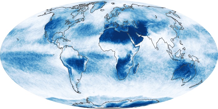Global Map Cloud Fraction Image 222
