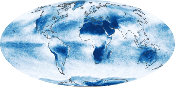 Global Map Cloud Fraction Image 205