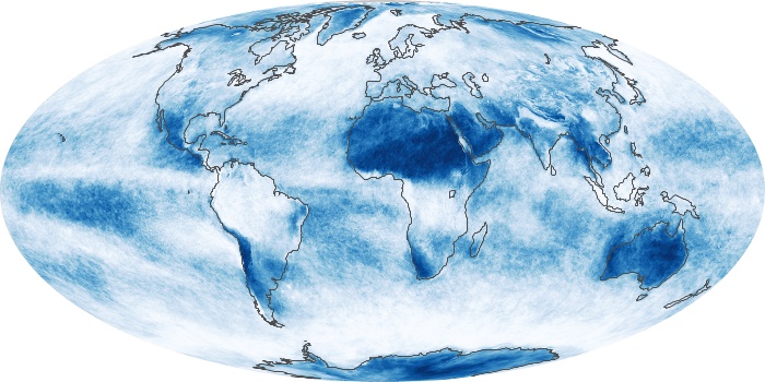 Global Map Cloud Fraction Image 239