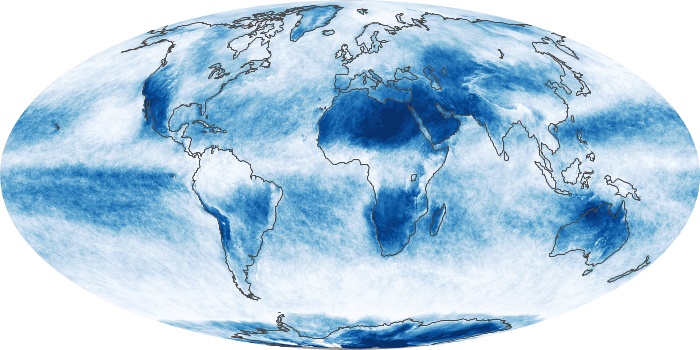 Global Map Cloud Fraction Image 256