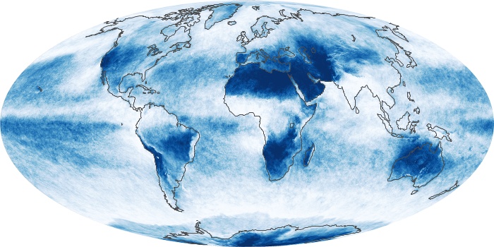 Global Map Cloud Fraction Image 230