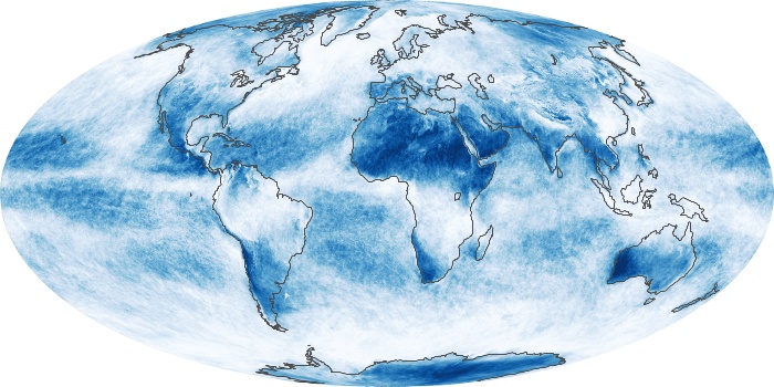 Global Map Cloud Fraction Image 264