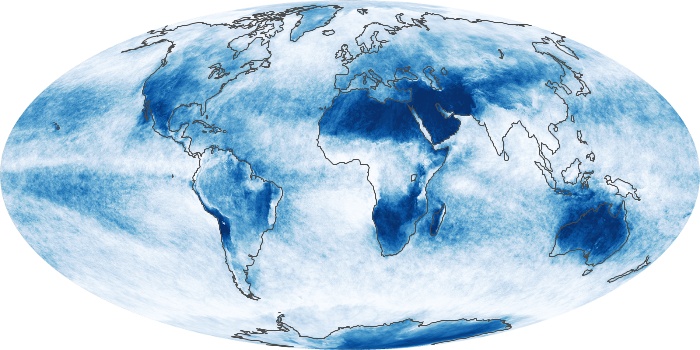 Global Map Cloud Fraction Image 284