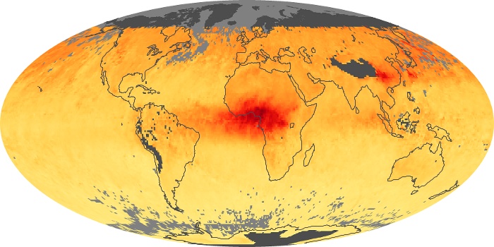 Global Map Carbon Monoxide Image 107