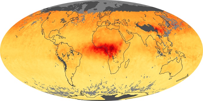 Global Map Carbon Monoxide Image 131