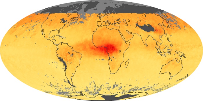 Global Map Carbon Monoxide Image 202