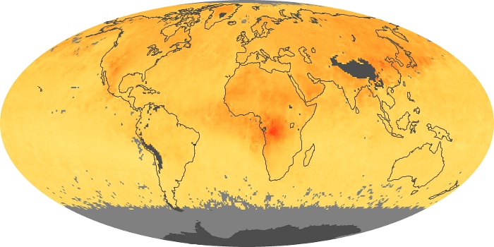 Global Map Carbon Monoxide Image 256