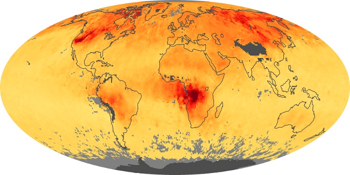 Global Map Carbon Monoxide Image 258