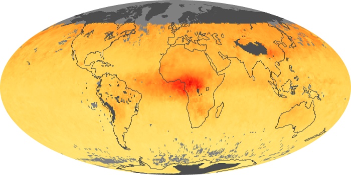 Global Map Carbon Monoxide Image 262