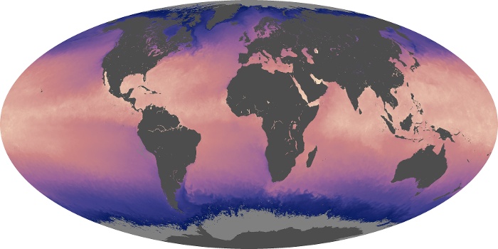 Global Map Sea Surface Temperature Image 3