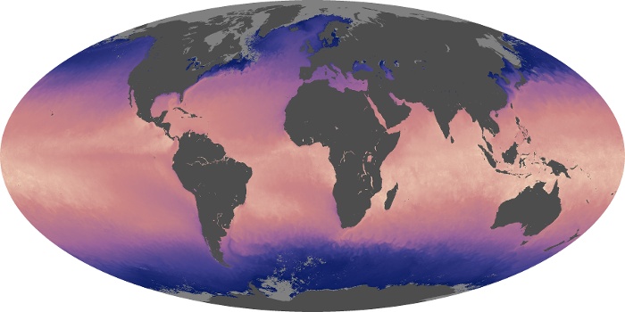 Global Map Sea Surface Temperature Image 8