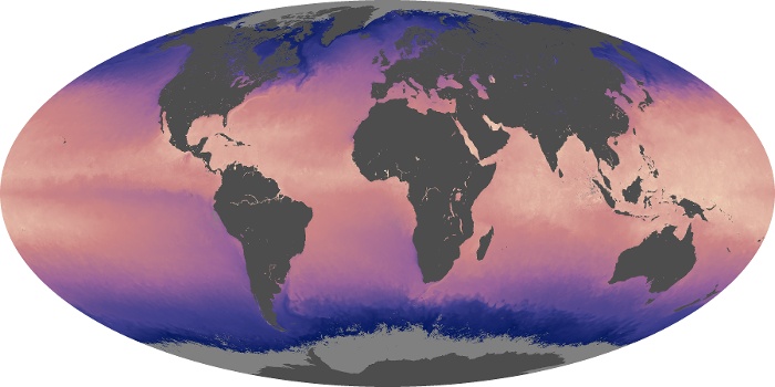 Global Map Sea Surface Temperature Image 64