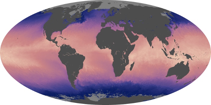 Global Map Sea Surface Temperature Image 90