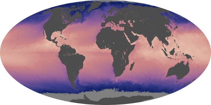 Global Map Sea Surface Temperature Image 120