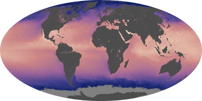 Global Map Sea Surface Temperature Image 121