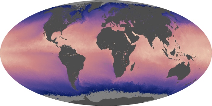 Global Map Sea Surface Temperature Image 124