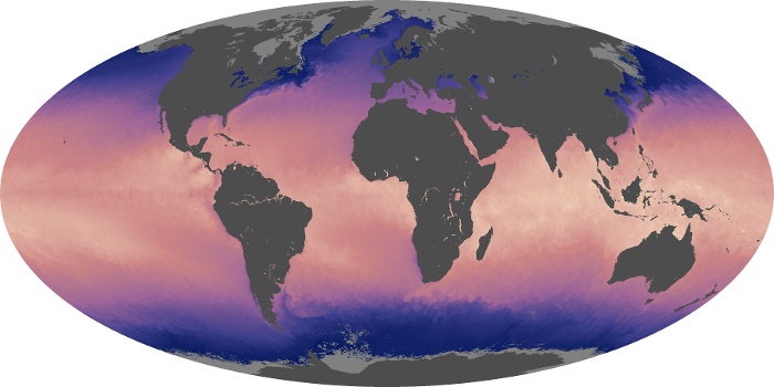 Global Map Sea Surface Temperature Image 129