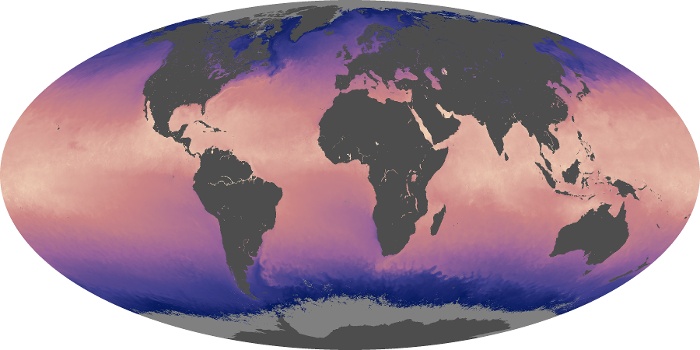 Global Map Sea Surface Temperature Image 160