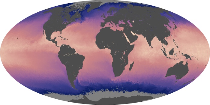 Global Map Sea Surface Temperature Image 196