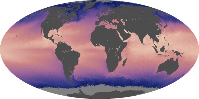 Global Map Sea Surface Temperature Image 204