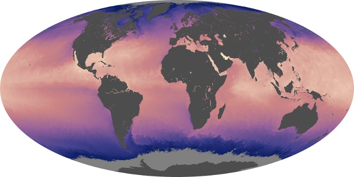 Global Map Sea Surface Temperature Image 206