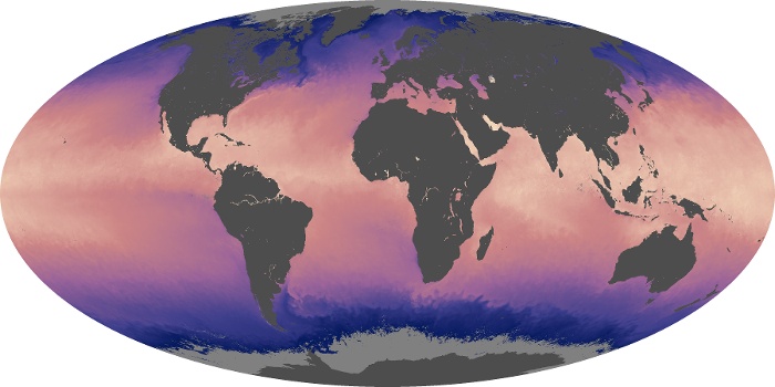 Global Map Sea Surface Temperature Image 208