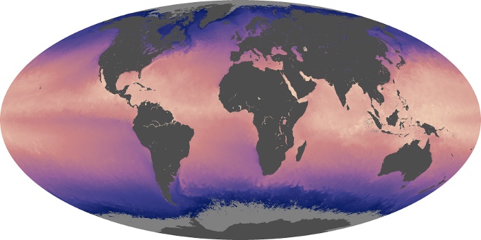 Global Map Sea Surface Temperature Image 220