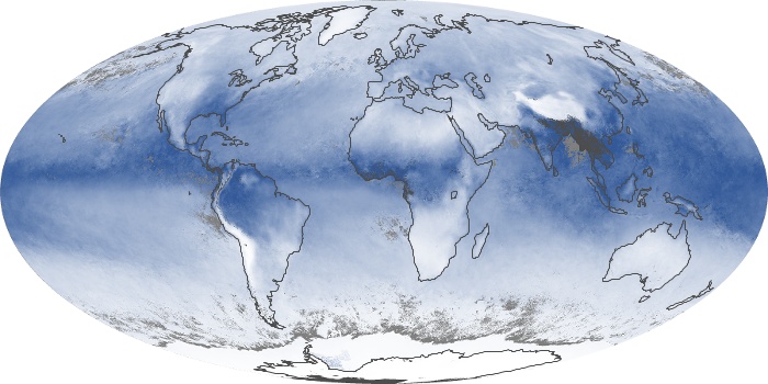 Global Map Water Vapor Image 1