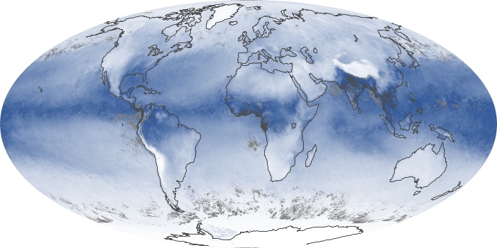 Global Map Water Vapor Image 2