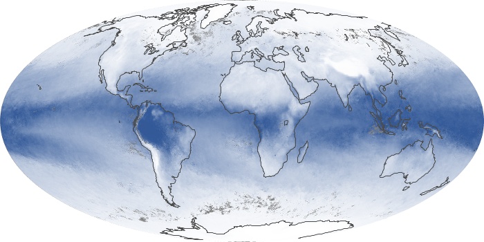 Global Map Water Vapor Image 5
